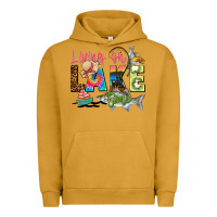 Pigment Peanut Butter living on lake time Urban Hoodie - Zillion Design Studio