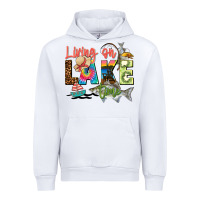White living on lake time Urban Hoodie - Zillion Design Studio