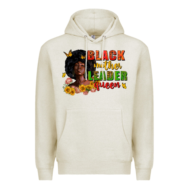 Black Mother Leader Queen Juneteenth Premium Hoodie by Zillion Design Studio | Teevron