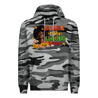 Slate Camo Black mother leader queen juneteenth Premium Hoodie - Zillion Design Studio