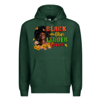 Sports Green Black mother leader queen juneteenth Premium Hoodie - Zillion Design Studio