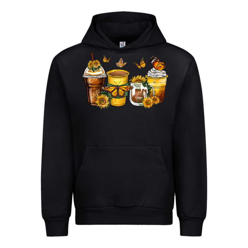 Butterfly Coffee Cups Urban Hoodie by Zillion Design Studio | Teevron
