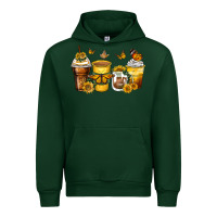 Forest Green butterfly coffee cups Urban Hoodie - Zillion Design Studio