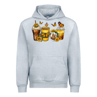 Heather Grey butterfly coffee cups Urban Hoodie - Zillion Design Studio