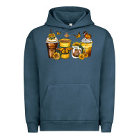 Pigment Midnight Navy butterfly coffee cups Urban Hoodie - Zillion Design Studio