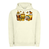Pigment Pistachio butterfly coffee cups Urban Hoodie - Zillion Design Studio
