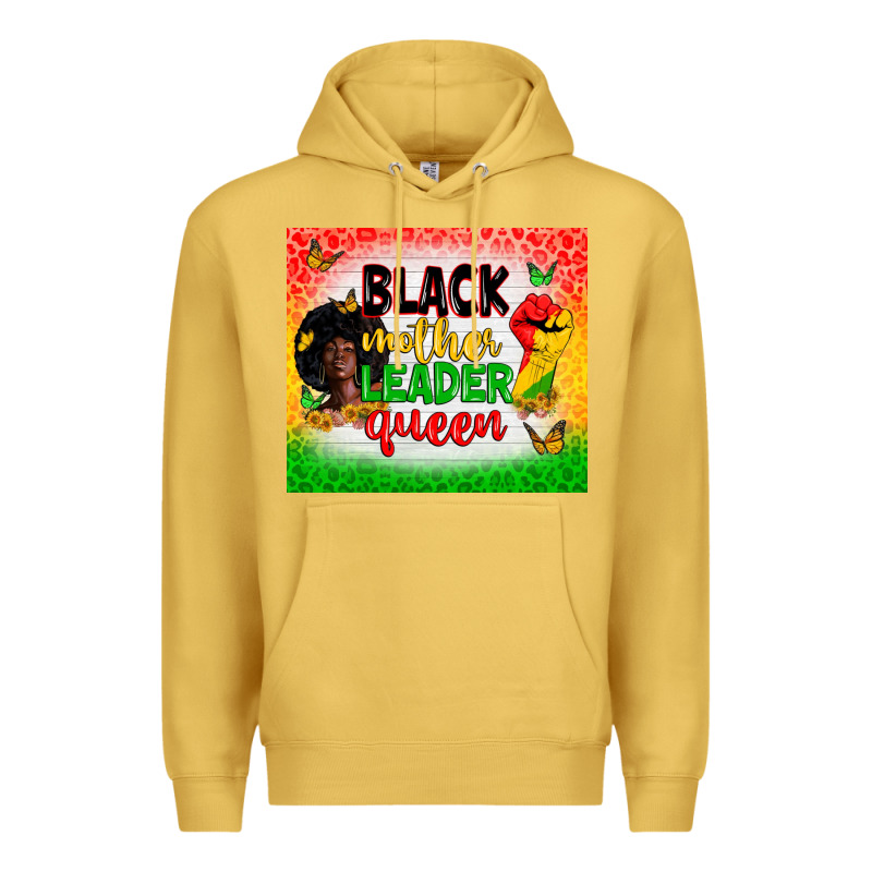 Black Mother Leader Premium Hoodie by Zillion Design Studio | Teevron