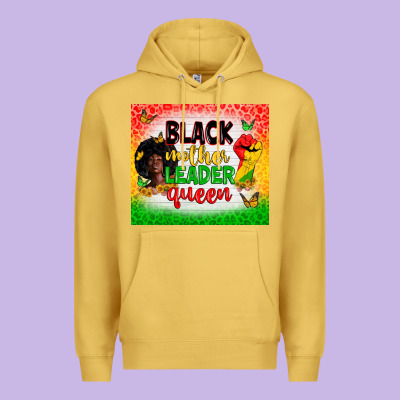 Black Mother Leader Premium Hoodie Designed By Zillion Design Studio