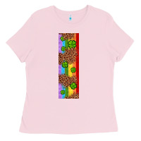 Bubblegum Pink St. Patrick's Day Western Shamrock Leopard Rainbow Ladies Tee - Artiststas