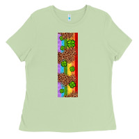 Matcha St. Patrick's Day Western Shamrock Leopard Rainbow Ladies Tee - Artiststas