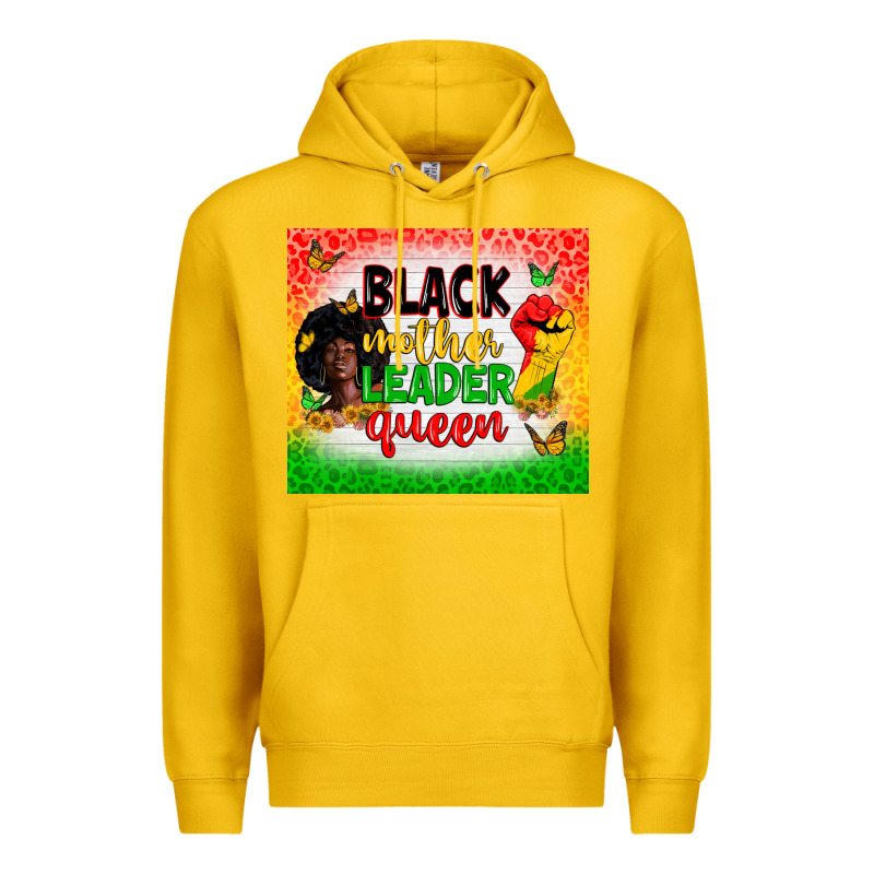 Black Mother Leader Premium Hoodie by Zillion Design Studio | Teevron
