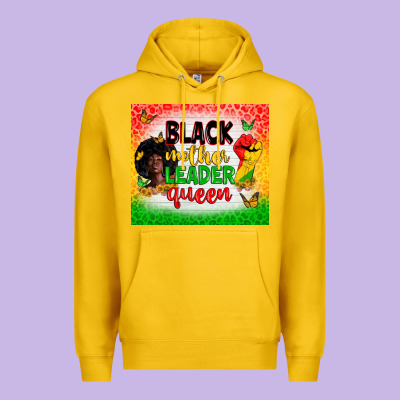 Black Mother Leader Premium Hoodie Designed By Zillion Design Studio