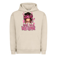 Pigment French Oak brest cancer warrior afro messy bun Urban Hoodie - texasbilliewilder
