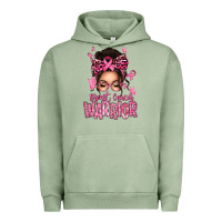 Pigment Oil Green brest cancer warrior afro messy bun Urban Hoodie - texasbilliewilder