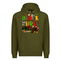 Army Green Black Nurse magic juneteenth Premium Hoodie - Zillion Design Studio