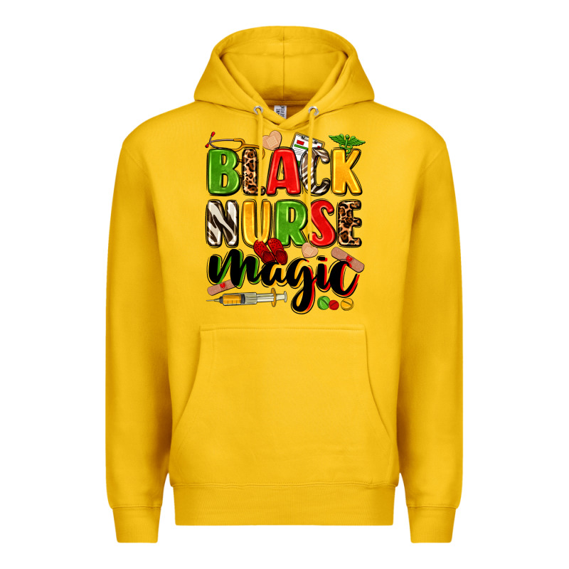 Black Nurse Magic Juneteenth Premium Hoodie by Zillion Design Studio | Teevron