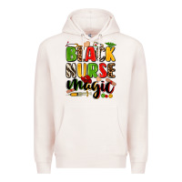 Pale Pink Black Nurse magic juneteenth Premium Hoodie - Zillion Design Studio