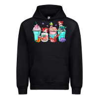 Black ariel coffee cups Urban Hoodie - Zillion Design Studio