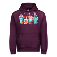 Mauve Wine ariel coffee cups Urban Hoodie - Zillion Design Studio