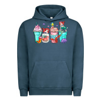 Pigment Midnight Navy ariel coffee cups Urban Hoodie - Zillion Design Studio