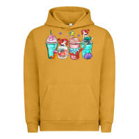 Pigment Peanut Butter ariel coffee cups Urban Hoodie - Zillion Design Studio