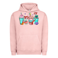 Pigment Salmon ariel coffee cups Urban Hoodie - Zillion Design Studio
