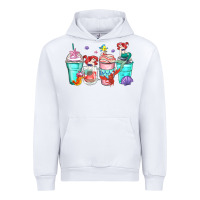 White ariel coffee cups Urban Hoodie - Zillion Design Studio