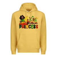 Antique Gold Black princess juneteenth Premium Hoodie - Zillion Design Studio