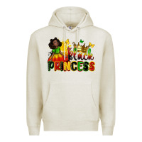 Oatmeal Heather Black princess juneteenth Premium Hoodie - Zillion Design Studio