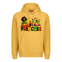 Mustard Black princess juneteenth Premium Hoodie - Zillion Design Studio