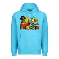 Ocean Blue Black princess juneteenth Premium Hoodie - Zillion Design Studio