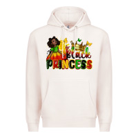 Pale Pink Black princess juneteenth Premium Hoodie - Zillion Design Studio