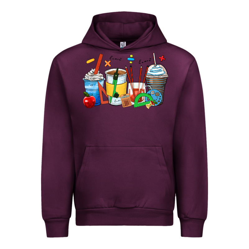 Math Teacher Coffee Cups Urban Hoodie by Zillion Design Studio | Teevron