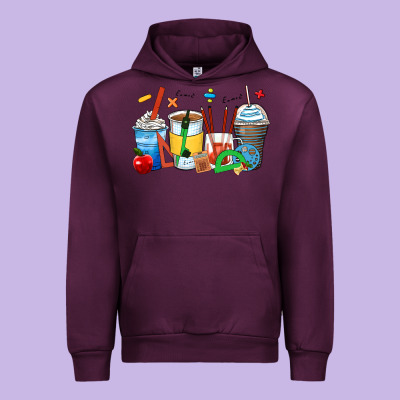 Math Teacher Coffee Cups Urban Hoodie Designed By Zillion Design Studio
