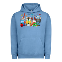 Pigment Pebble Blue math teacher coffee cups Urban Hoodie - Zillion Design Studio