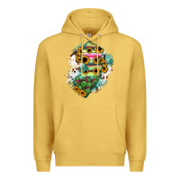 Antique Gold New jersey State Map Premium Hoodie - RanaPortraitStore