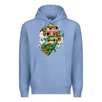 Colony Blue New jersey State Map Premium Hoodie - RanaPortraitStore