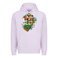 Lilac New jersey State Map Premium Hoodie - RanaPortraitStore