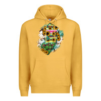 Mustard New jersey State Map Premium Hoodie - RanaPortraitStore