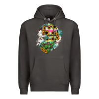 Smoke New jersey State Map Premium Hoodie - RanaPortraitStore