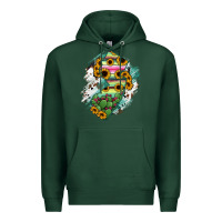 Sports Green New jersey State Map Premium Hoodie - RanaPortraitStore