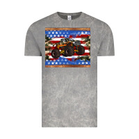 Cloud Rock monster truck american flag tumbler Vintage Tee - Artiststas