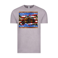 Vintage Zinc monster truck american flag tumbler Vintage Tee - Artiststas