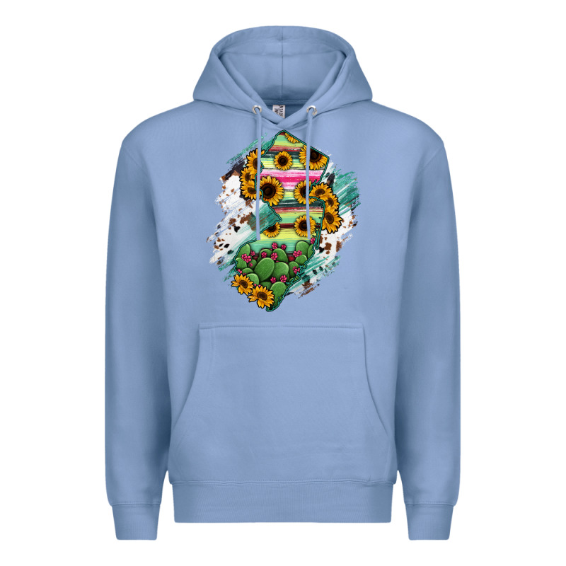 New Jersey State Map Premium Hoodie by RanaPortraitStore | Teevron