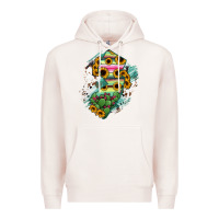 Pale Pink New jersey State Map Premium Hoodie - RanaPortraitStore