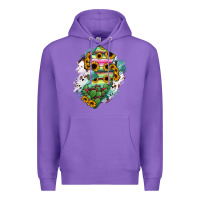 Purple New jersey State Map Premium Hoodie - RanaPortraitStore