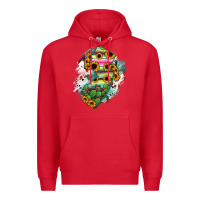 Red New jersey State Map Premium Hoodie - RanaPortraitStore