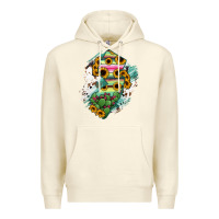 Sandshell New jersey State Map Premium Hoodie - RanaPortraitStore