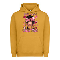 Pigment Peanut Butter just a girl who loves pink christmas messy bun Urban Hoodie - texasbilliewilder