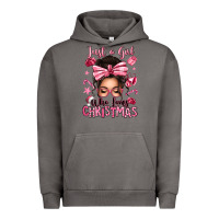 Pigment Tornado just a girl who loves pink christmas messy bun Urban Hoodie - texasbilliewilder